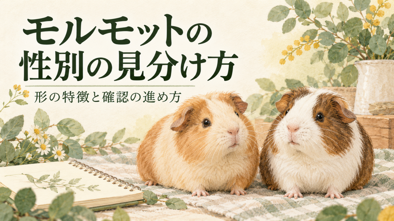 モルモットの性別の見分け方